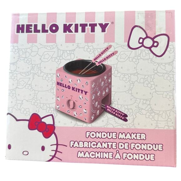 Hello Kitty Chocolate Dipping Fondue Maker - New In Box Includes 4 Fondue Forks - Picture 1 of 6